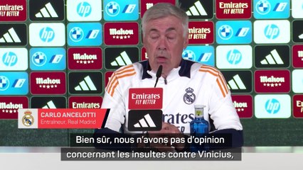 Ancelotti : "La justice fait son travail concernant les insultes contre Vinicius"