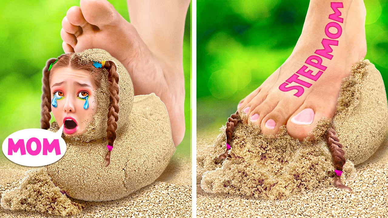 Oh No! MOM VS STEPMOM *I Build Tiny House For My Daughter* video