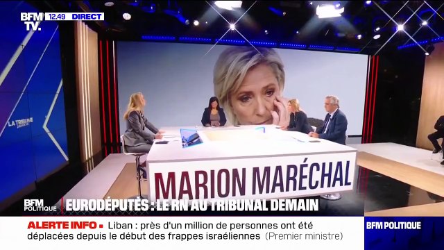 Procès des assistants d’eurodéputés RN - Marion Maréchal : J'espère que Marine Le Pen ne sera pas condamnée et qu'elle sera encore moins inéligible, ce serait un drame et un scandale