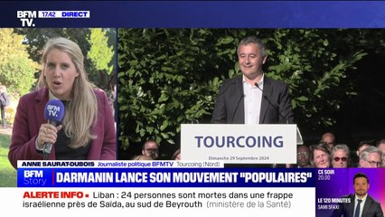 Gérald Darmanin lance son nouveau mouvement, baptisé "Populaires"