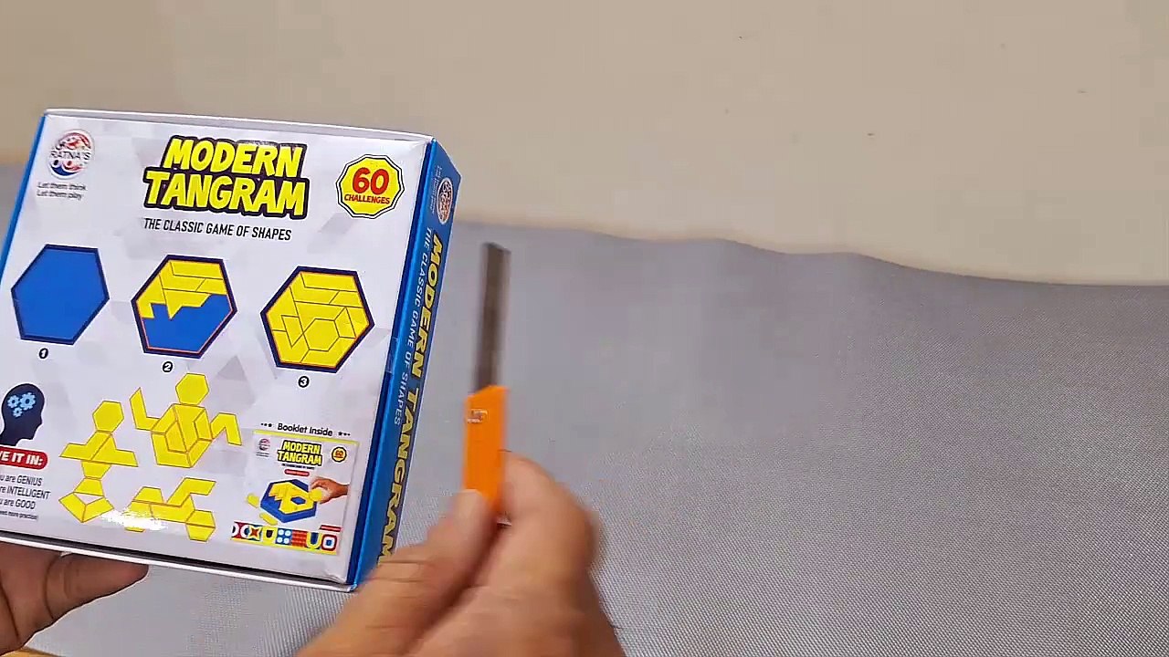 Unboxing and Review of Prem Ratnas Modern Tangram - A Board Game of Shapes