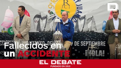 Don Juan Carlos guarda un minuto de silencio por el fallecimiento de dos vecinos de Sangenjo