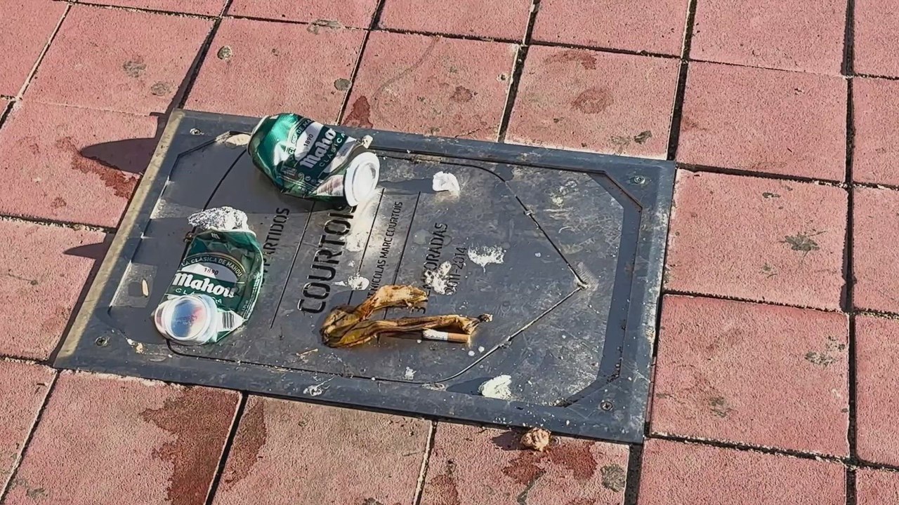 La placa de Courtois en el Metropolitano
