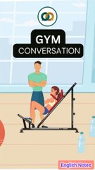 Working out at the gym conversation I Learn english conversation at a gym | English Notes