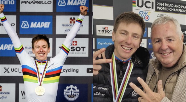 Cycling - UCI World Championships Zurich 2024 - Tadej Pogacar : That's good...