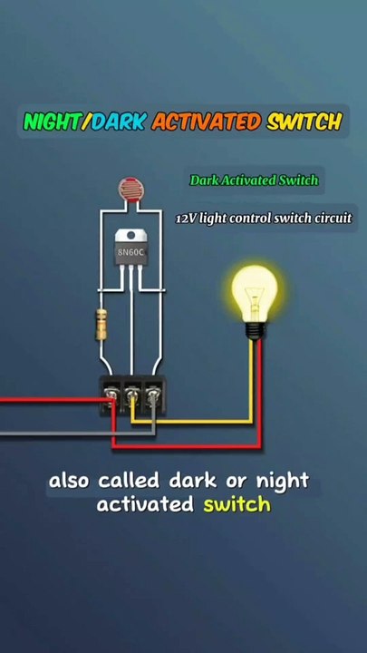 Simple Automatic Night Led Lamp Dark Activated Switch