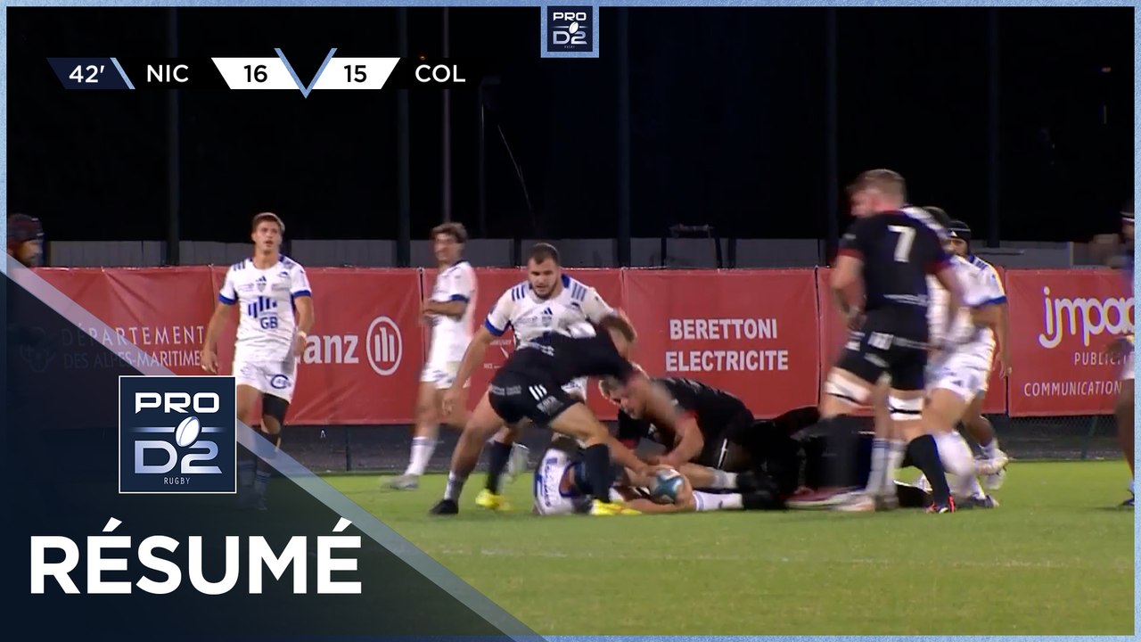 PRO D2 Saison 2024-2025 J05 - Résumé Stade Niçois Rugby - Colomiers Rugby