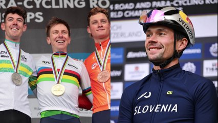 Cycling - UCI World Championships Zurich 2024 - Primoz Roglic : "Proud to be part of Tadej Pogacar's win today"