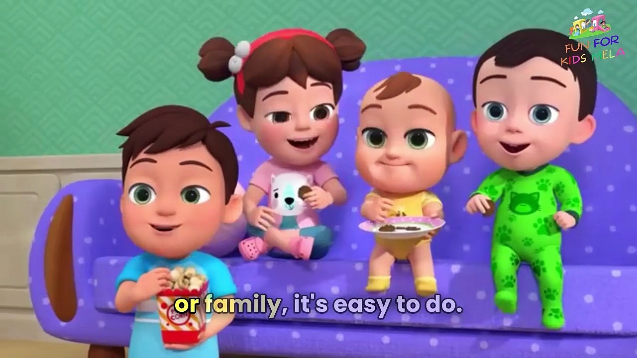 Sharing is Fare| Sharing Song Lullaby |Nursery Rhymes -Cartoons, songs and much more| funforkidsmela