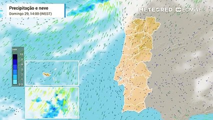 Download Video: Frente fria traz chuva a partir de terça-feira a algumas regiões de Portugal