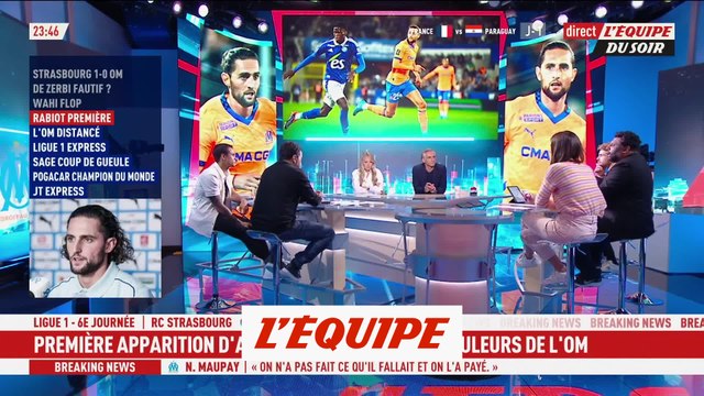 Première entrée pour Rabiot avec l'OM à Strasbourg - Foot - L1 - OM