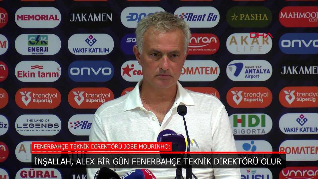 Mourinho: İnşallah, Alex bir gün Fenerbahçe teknik direktörü olur