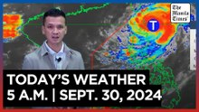 Today's Weather 5 A.M. | Sept. 30, 2024