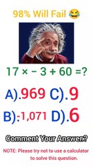 Maths Puzzle For Brain Test  Only For Genius  IQ test #shorts #maths #brain #iq #challenge #iqtest