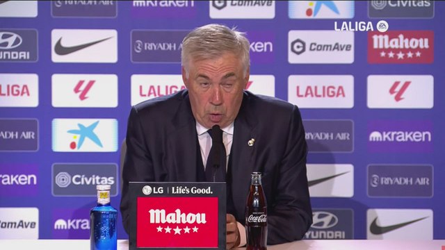 Ancelotti responde a lo sucedido con la afición del Atleti y Courtois