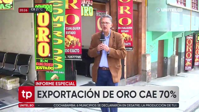Se desploman las exportaciones de oro en pleno auge del precio internacional