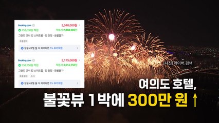 [지금e뉴스] 불꽃뷰 1박 300만원 / 듀프 / 홍콩 용오름 / 생중계 중 구조 / YTN