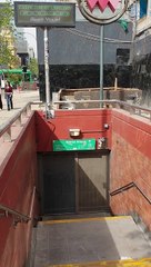 Santa Ana Metro Station in Santiago 