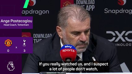 Postecoglou insists Spurs have 'a lot of improvement to do' despite thumping Man United