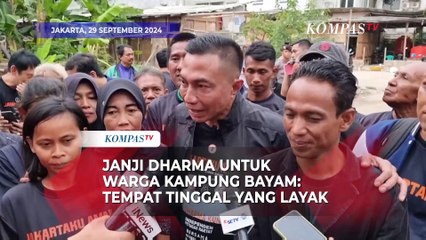 Janji Dharma Pongrekun di Pilgub Jakarta untuk Warga Kampung Bayam: Tempat Tinggal yang Layak