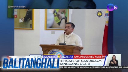 COMELEC - Deadline ng voter registration ngayong araw, puwedeng iusod sa mga lugar na apektado ng Bagyong Julian | Balitanghali
