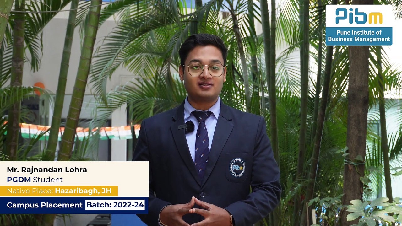 PIBM's Placements Triumph Mr. Rajnandan Lohra's Success Story Batch 2022-24