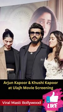 Arjun Kapoor & Khushi Kapoor at Ulajh Movie Screening