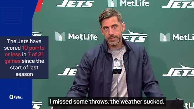 Rodgers takes ownership for disappointing Jets defeat to Denver