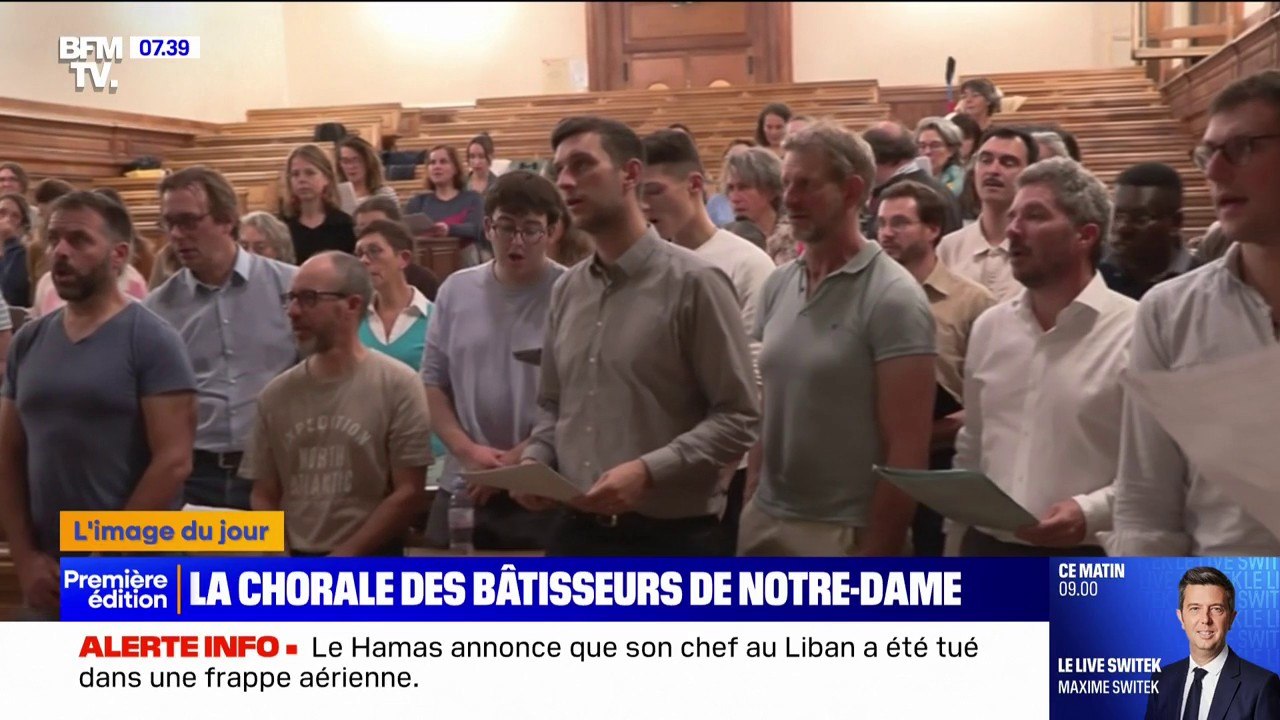 Dans les coulisses du "chœur des bâtisseurs", la chorale des ouvriers du chantier de Notre-Dame de Paris