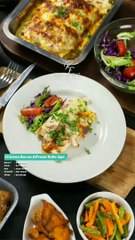 Chicken Bacon Alfredo Rolls Ups