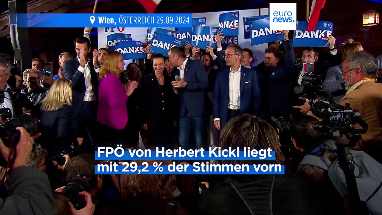 Erstmals seit Zweitem Weltkrieg: Rechtspopulisten erringen Wahlsieg in Österreich