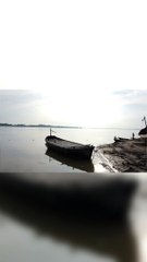 Ganga river and boat