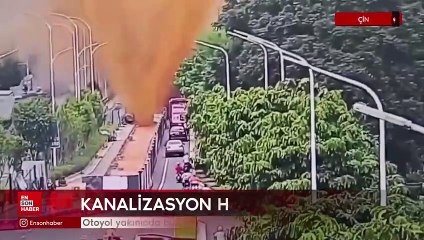 Çin'de kanalizasyon bomba gibi patlayınca olanlar oldu: İnsanların üzerine dışkı yağdı...