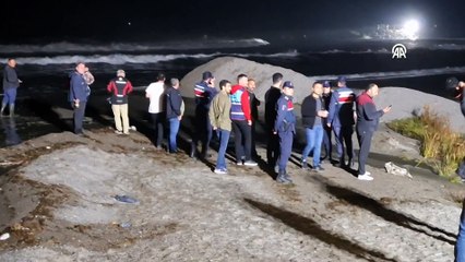 Samsun'da balıkçı teknesi alabora oldu