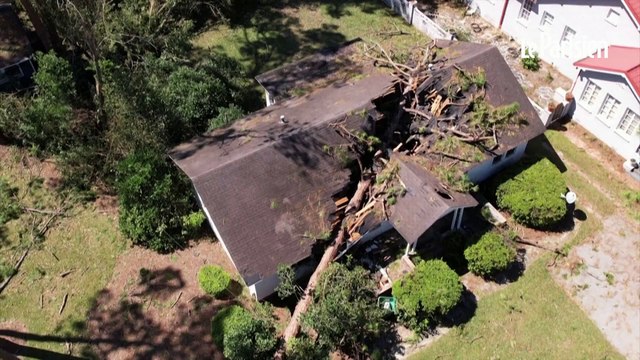 Ouragan Hélène : images aériennes des inondations en Caroline du Sud