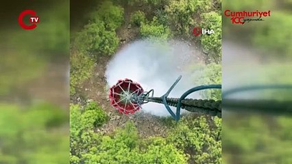 Manisa’daki orman yangınına müdahale devam ediyor
