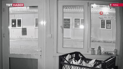 Prefabrik iş yerinin içinden geçen araç başka iş yerine çarparak durdu