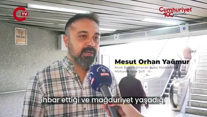 Mansur Yavaş görüntüleri paylaştı: Ankara'da yürüyen merdivenlere sabotaj