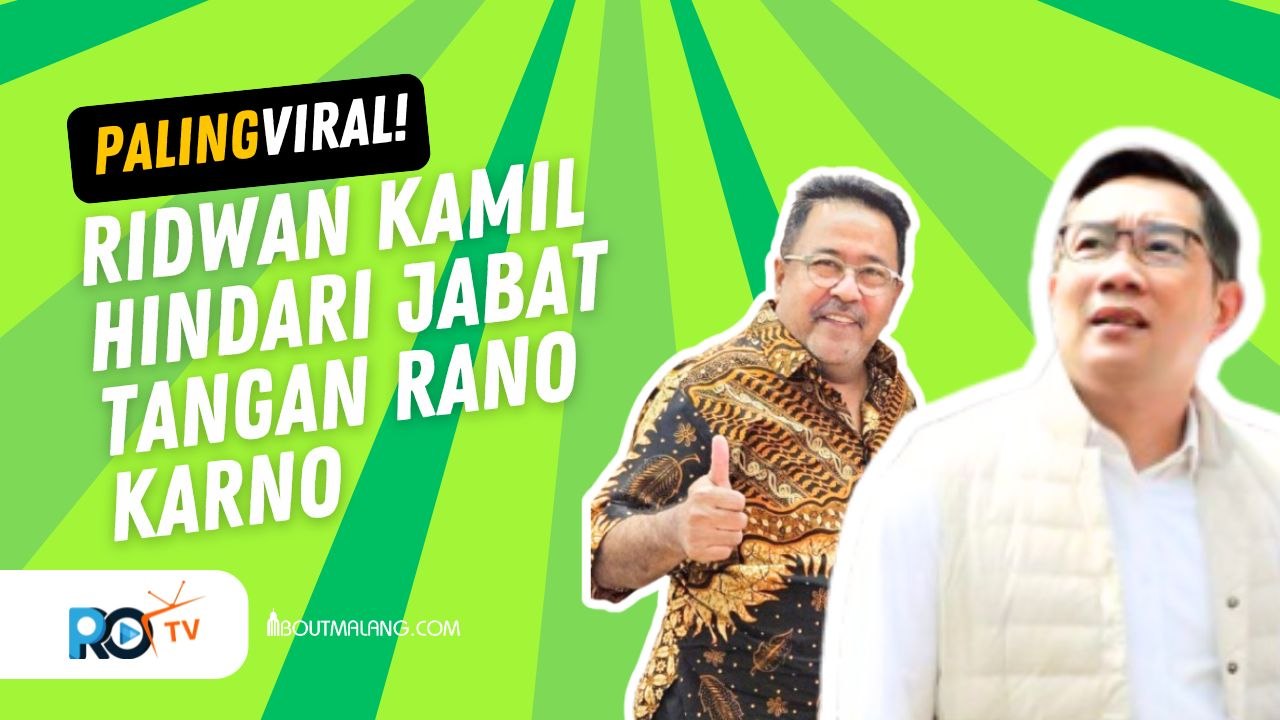 TERJADI LAGI, RIDWAN KAMIL TERLIHAT MENGHINDARI JABAT TANGAN DARI RANO KARNO