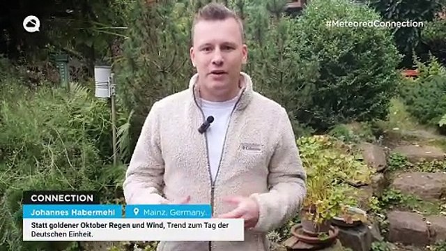 Statt goldener Oktober Regen und Wind, Trend zum Tag der Deutschen Einheit.