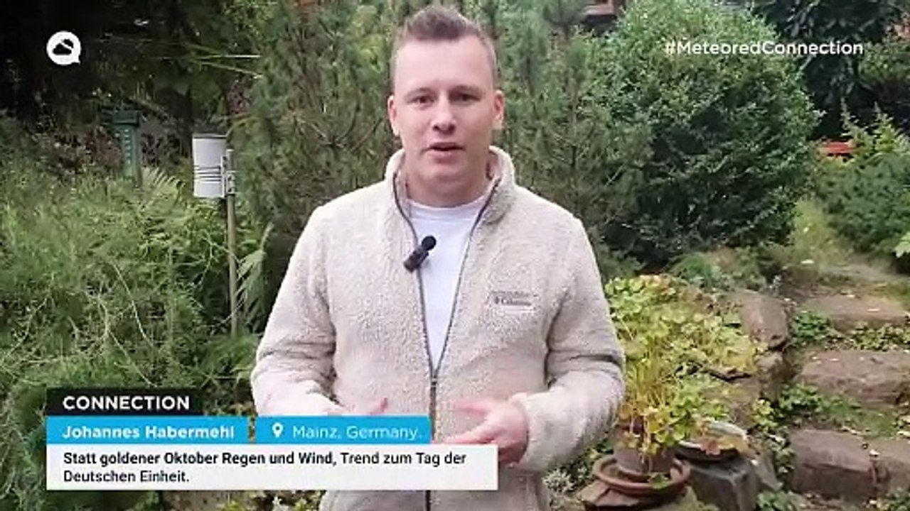 Statt goldener Oktober Regen und Wind, Trend zum Tag der Deutschen Einheit.