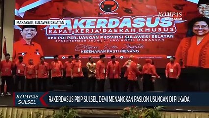Rakerdasus PDIP Sulsel, Demi Menangkan Paslon Usungan Di Pilkada