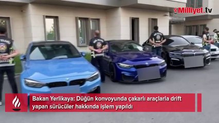 İstanbul'da çakarlı araçlarla drift! Bakan Yerlikaya: Gereği yapıldı
