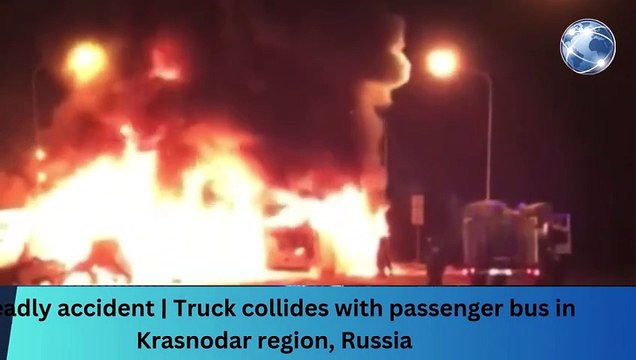 Deadly accident | Truck collides with passenger bus in Krasnodar region, Russia #breakingnews #worldnews #news
