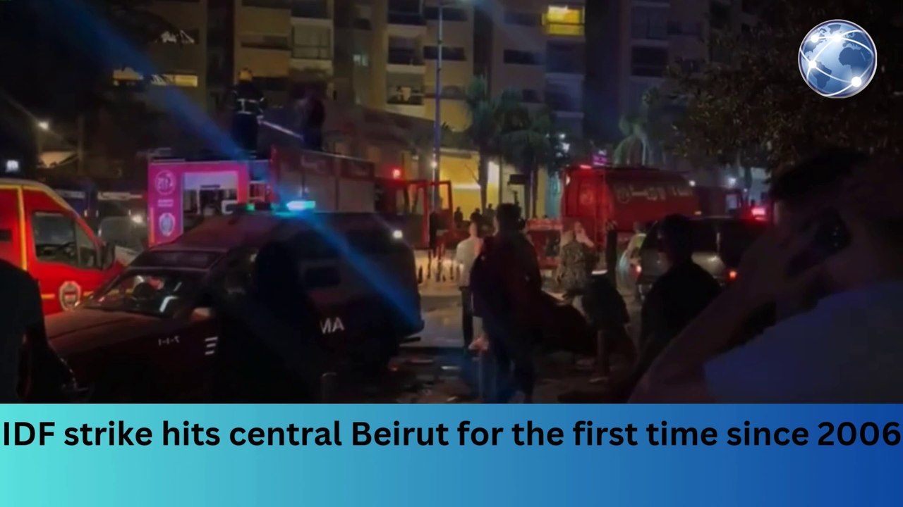 IDF strike hits central Beirut for the first time since 2006 #breakingnews #worldnews #news