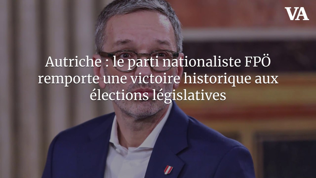 Autriche : le parti nationaliste FPÖ remporte une victoire historique aux élections législatives