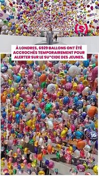 SIMONE - NEWS : Des ballons accrochés pour alerter sur le su*cide des jeunes