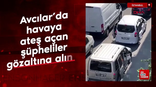 Avcılar'da düğün konvoyunda havaya ateş açan şüpheliler gözaltına alındı
