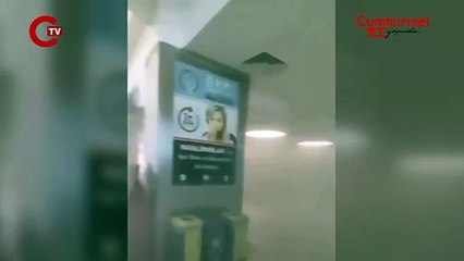 Van Havalimanında yangın çıktı yolcular tahliye edildi.