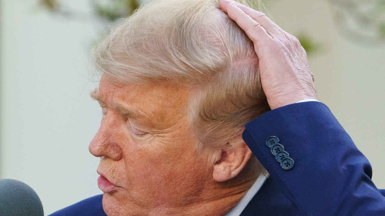 Donald Trump praises himself for his gorgeous hair: 'What a nice-looking man' (1)